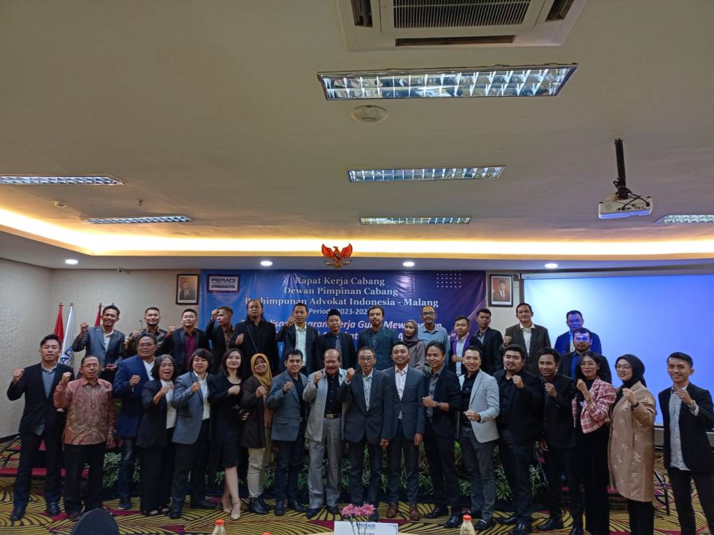 DPC PERADI Malang Gelar Rakercab Periode 2023-2027, Bentuk 10 Bidang Program&nbsp;Kerja