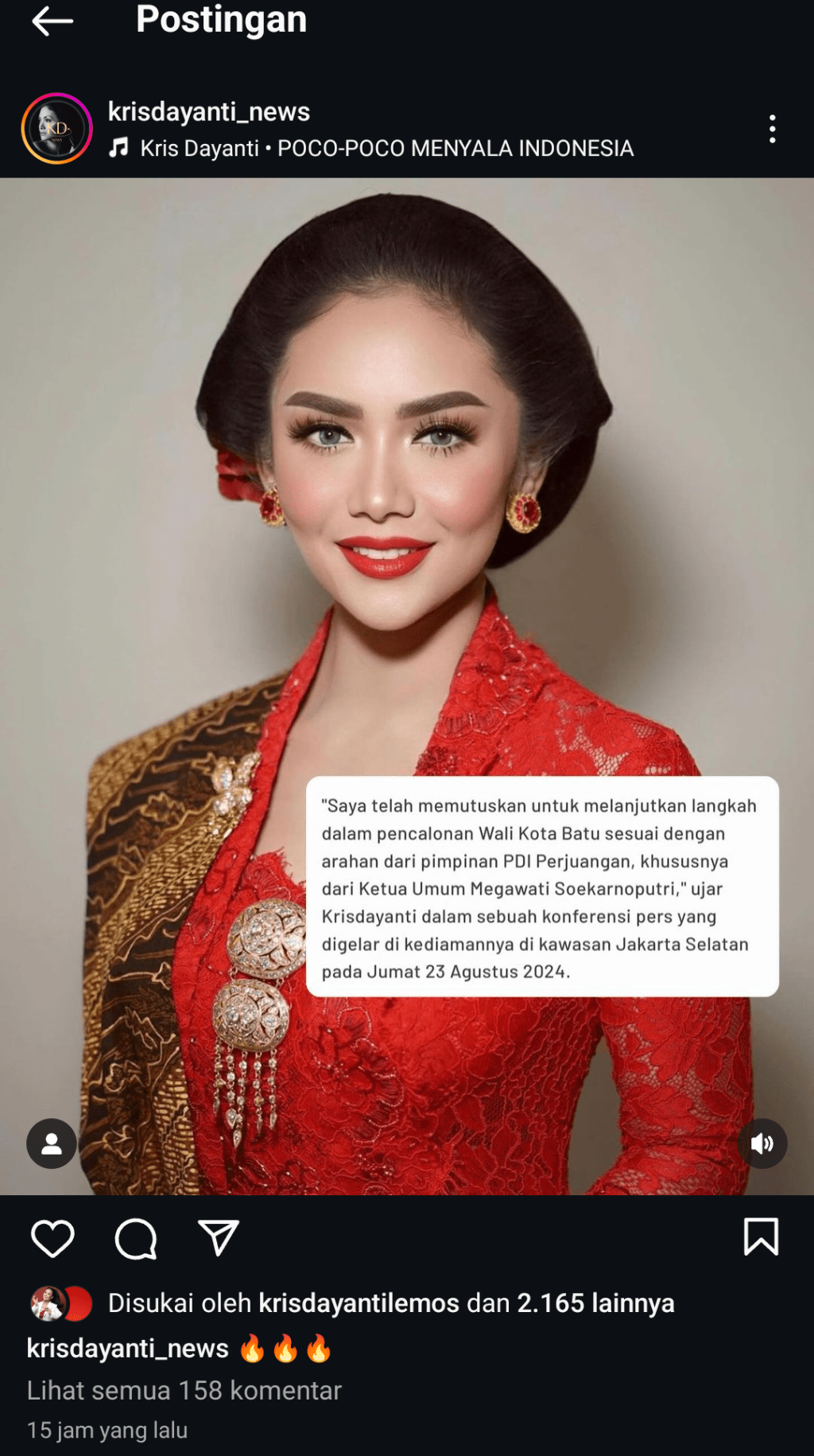 Didukung Keluarga dan Restu dari Raul Lemos, Kris Dayanti Tegaskan Dirinya Maju Pilkada&nbsp;2024