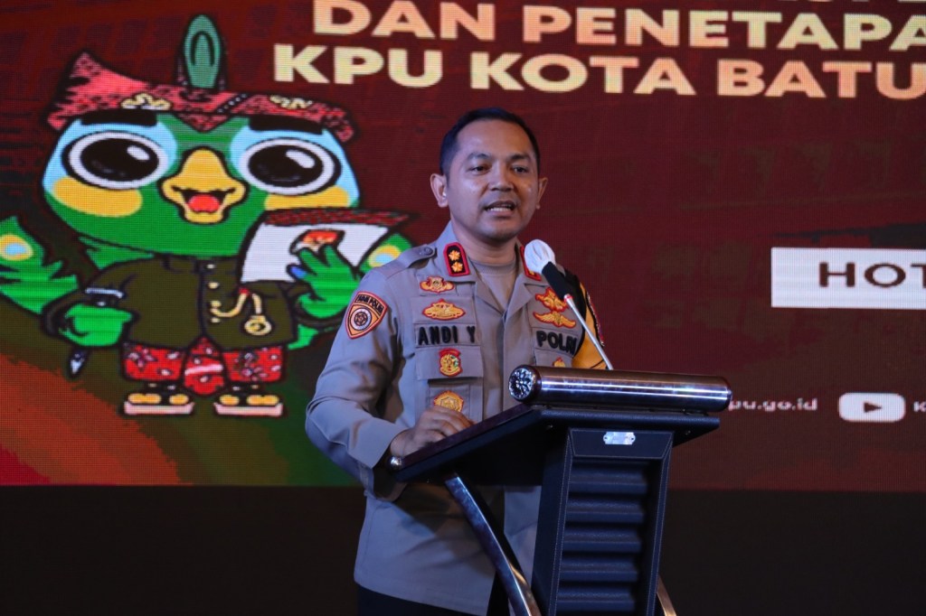 Hadiri Rapat DPHP dan penetapan DPS, Kapolres Batu AKBP Andi Tegaskan Pilkada 2024 Aman&nbsp;Kondusif