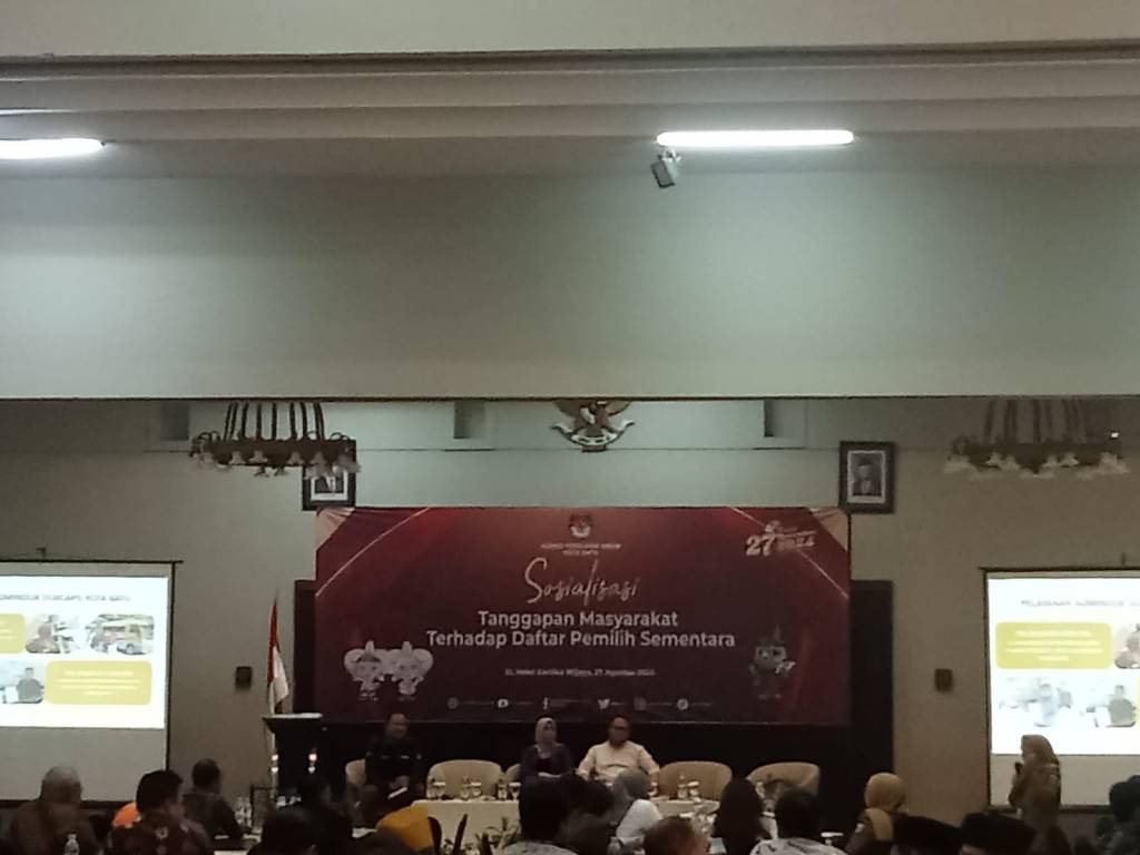 KPU Kota Batu Gelar Sosialisasi Tanggapan Masyarakat Terhadap Pemilih&nbsp;Sementara
