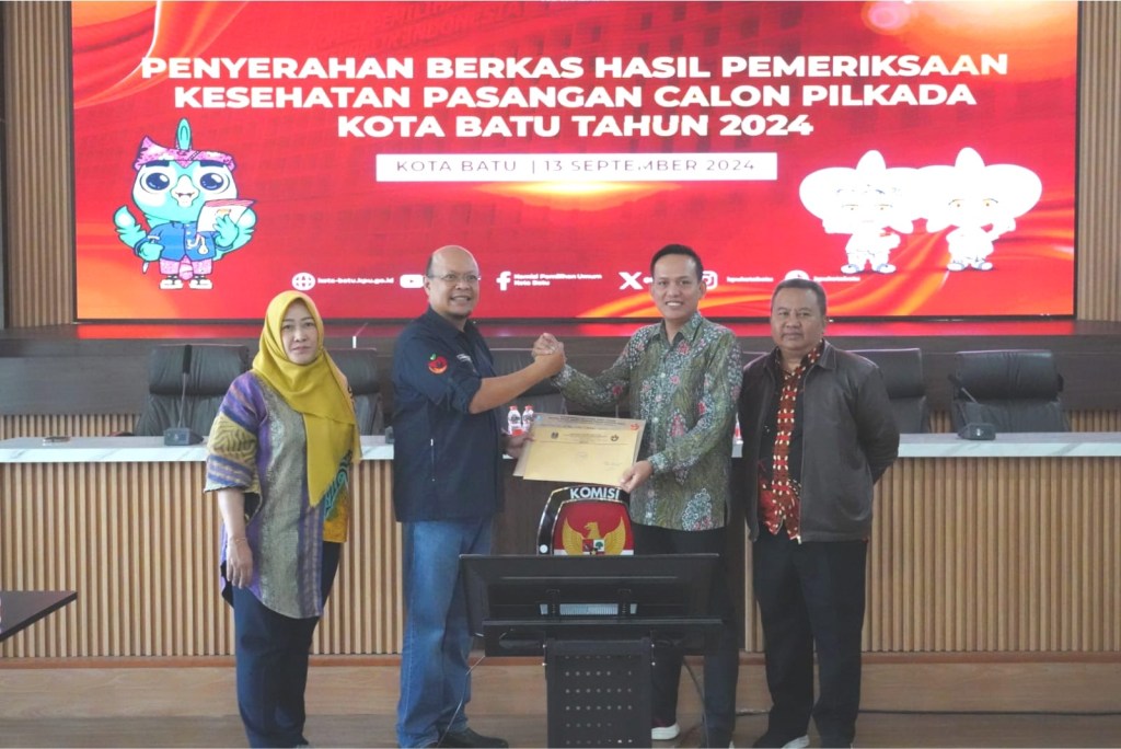 KPU Kota Batu Terima Hasil Pemeriksaan Kesehatan dari RS Karsa Husada, Semua Calon Dinyatakan Memenuhi Syarat